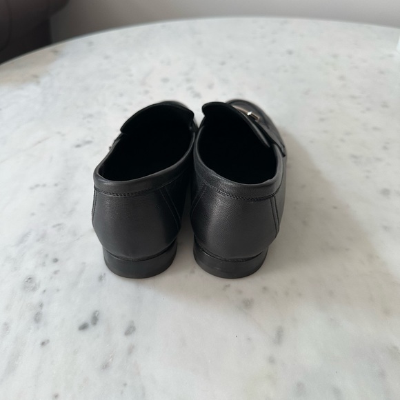 Classic Hermes loafers in black with silver buckle - Picture 4 of 6